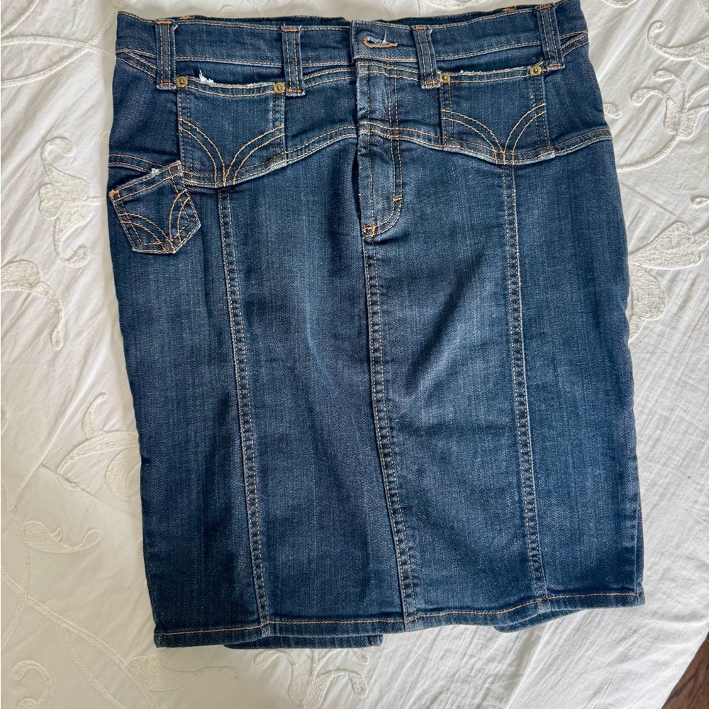 D&G Dark Blue Pencil Skirt